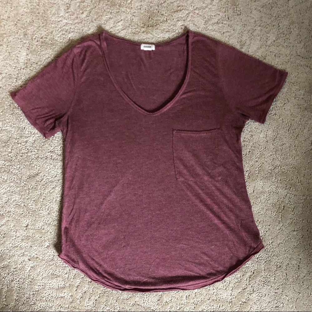 Cute maroon shirt from Garage